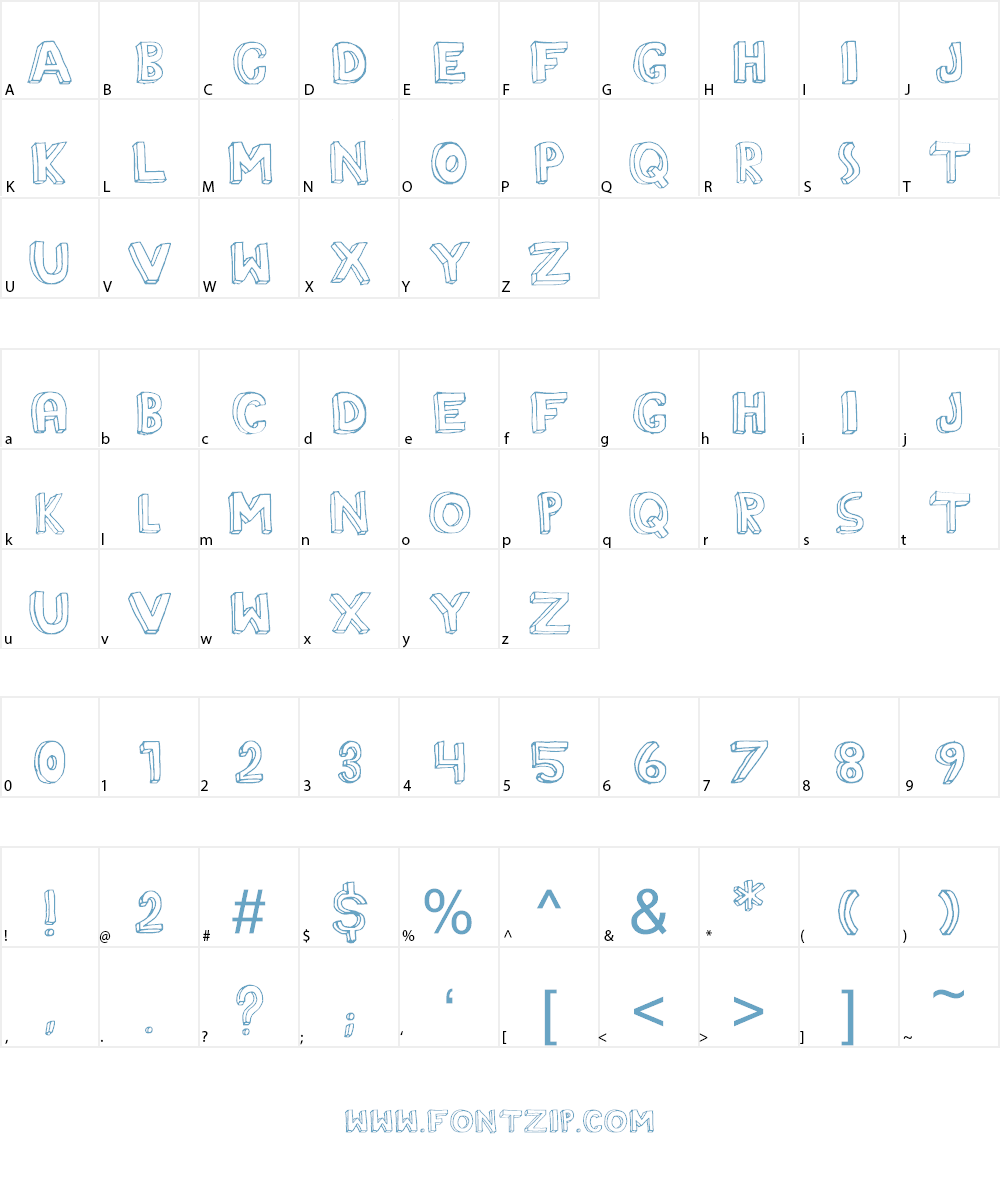 The Rainmaker Font Character